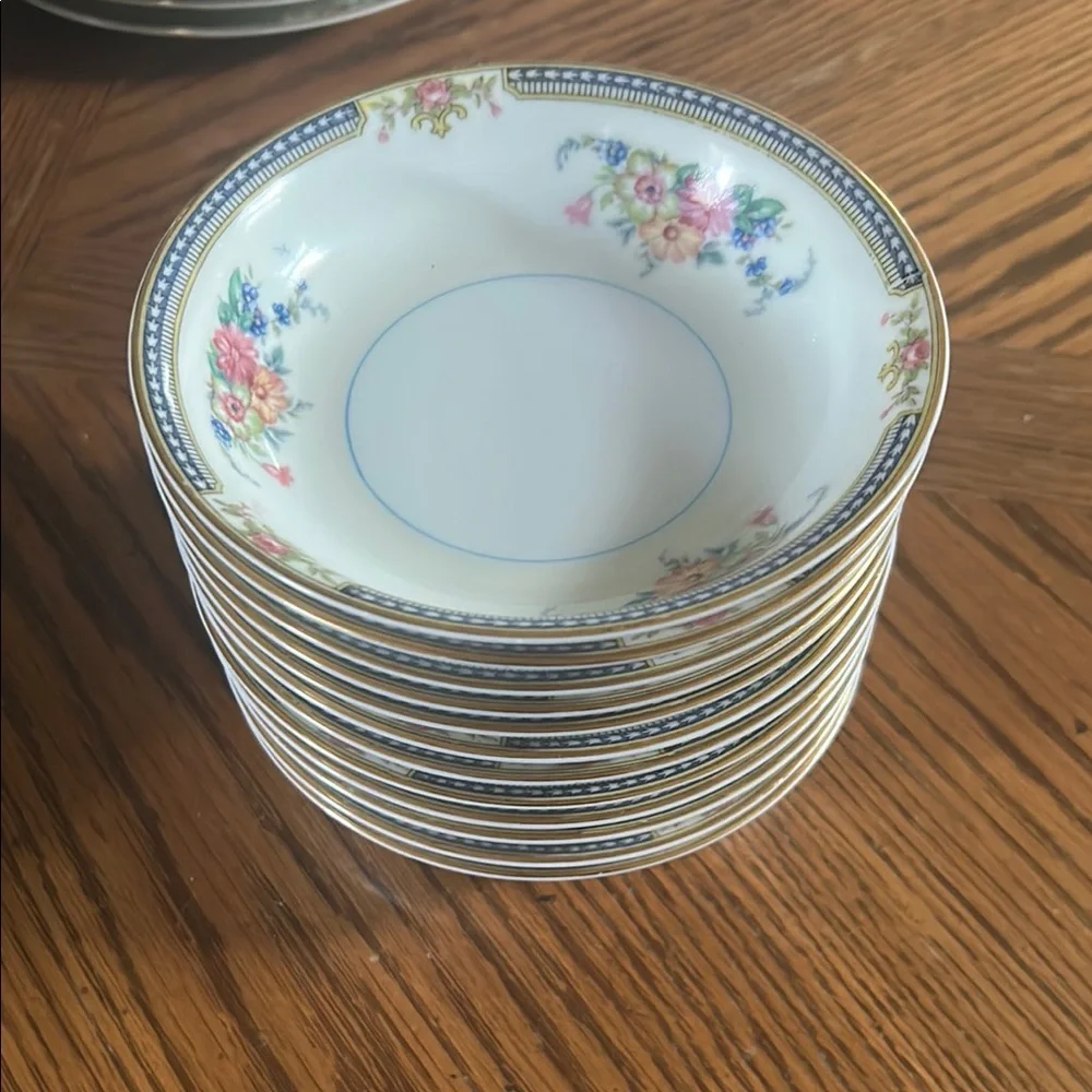 Vintage NORITAKE Floral Fruit Cereal or Soup Bowls